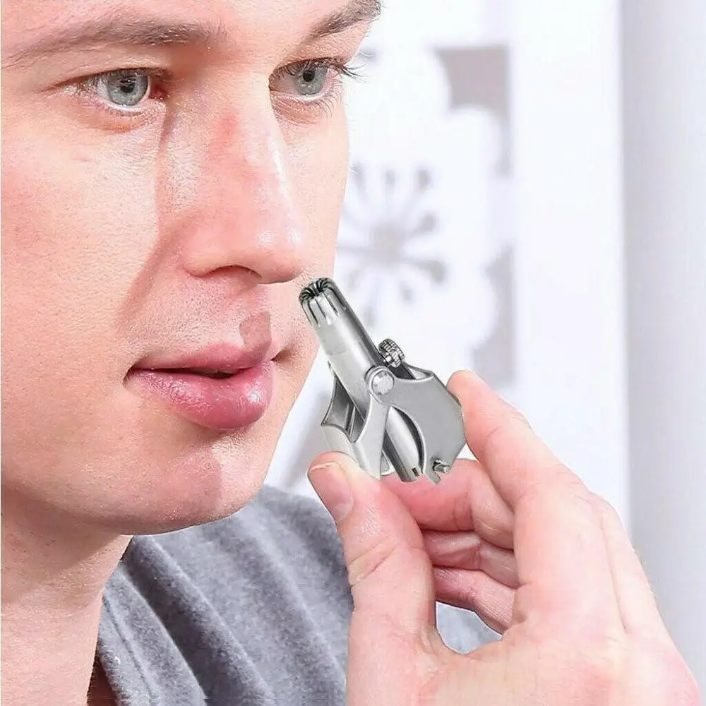 Новый ручной триммер для носа из нержавеющей стали бритья Триммер волос в носу