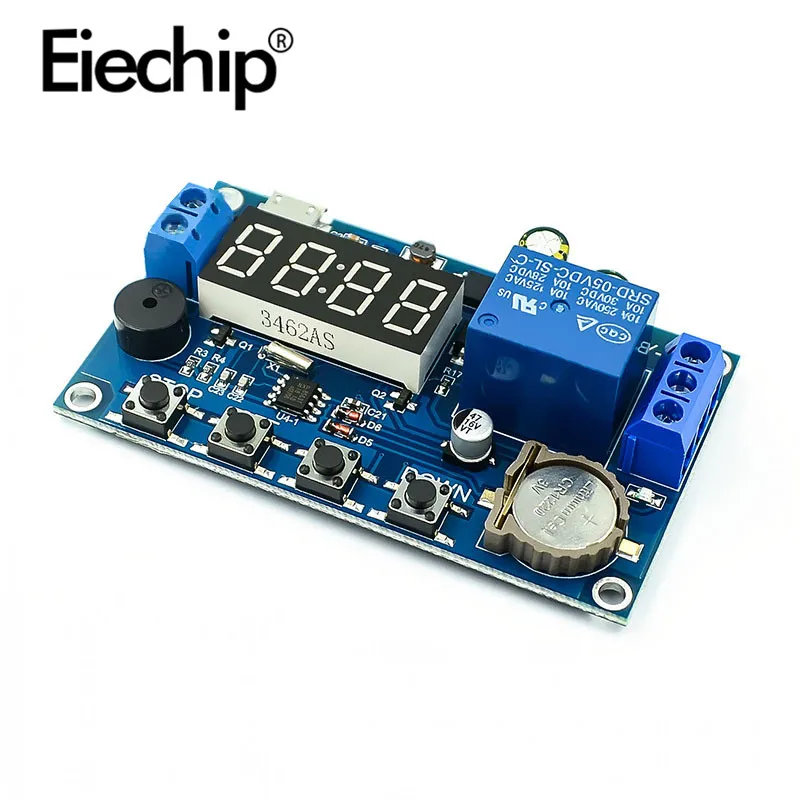 

LED Display Relay Module Switch DC 5V Real time Timing Delay Timer Control Clock Synchronization Multiple mode 24H timer