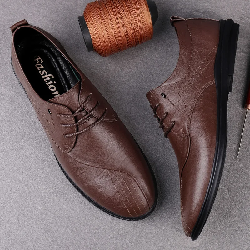 

Casual Shoes Man Fashion Casual Leather Shoes For Men Zapatos Hombre Sapatos Mens Hot Sale Loafers Cuero Man Informales De