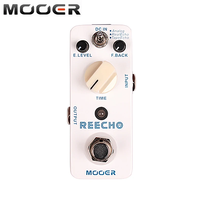 Mooer Reecho Micro Digital Delay Effect Pedal 3 Delay Modes(Analog/Real Echo/Tape Echo) for Electric Guitar True Bypass