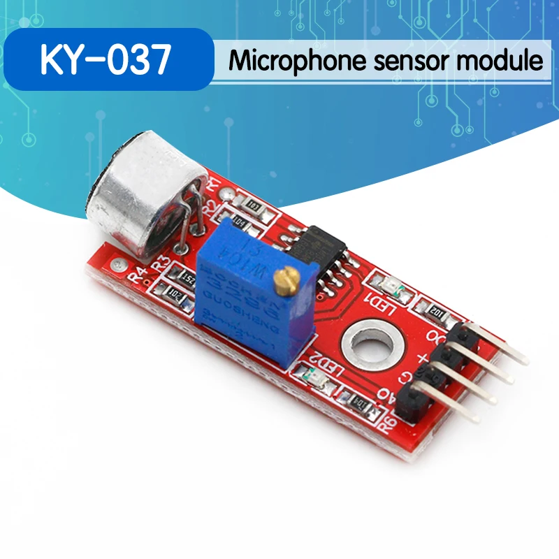Высокочувствительный звуковой микрофон Сенсор обнаружения модуль для Arduino AVR