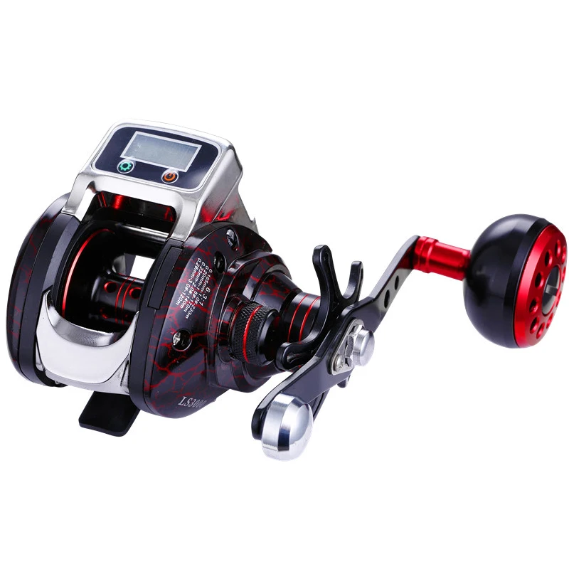 Спиннинговая Рыболовная катушка металлическая с цифровым дисплеем Удочка