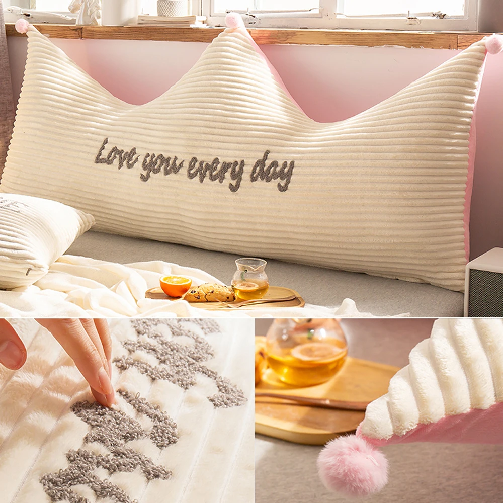 Напольная подушка для кровати Queen King мягкое бархатное сиденье без наполнителя