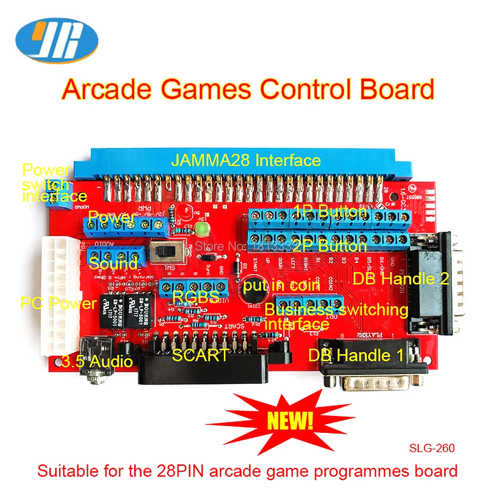 SNK материнская плата 28Pin JAMMA в DB 15PIN Joypad аркадный джойстик преобразователь платы CBOX
