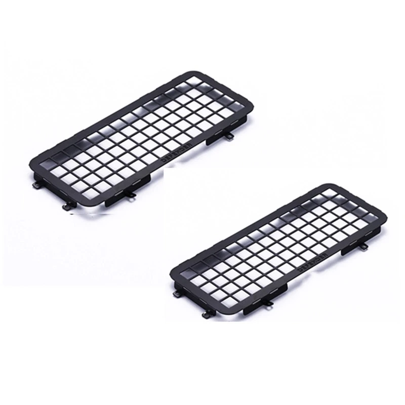 

1 Set RC Car Metal Stereoscopic Window Mesh Protective Net & 1 Set RC Car Metal Shell Decorative Board Strip