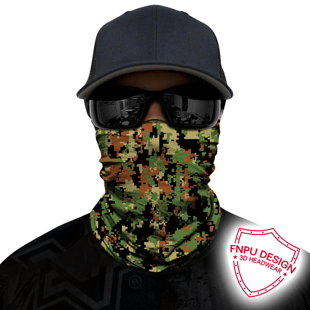 3D камуфляжная трубка бандана braga cuello маска для лица Велоспорт рыбалка военный