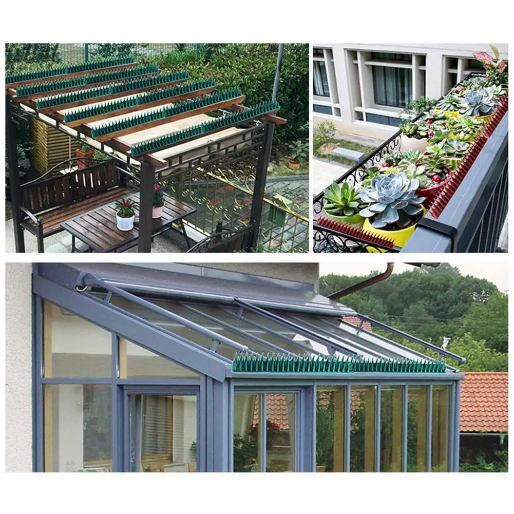 

Plastic Repeller Bird Repellant Anti-Climb Repellentee Strips Cat Repellant Spike For Garden Railings Anti Bird Defender Spikes