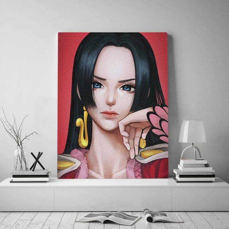 

Prints Painting Modular Boa Hancock Pictures Canvas One Piece Wall Art Japan Anime Poster Home Decor Modern Bedside Background