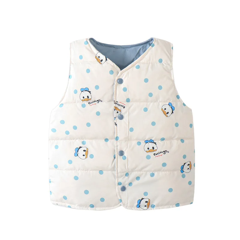 

Новинка 2021, осенне-зимний детский модный пуховой жилет для мальчиков и девочек, модный жилет с цветочным рисунком, детский пуховой жилет