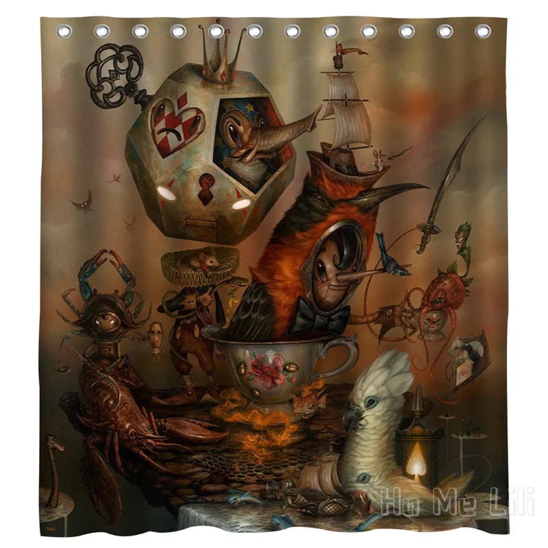 

Дизайнерская занавеска для душа с рисунком природного воображения Грега краолы сикинса, аксессуары для ванной комнаты