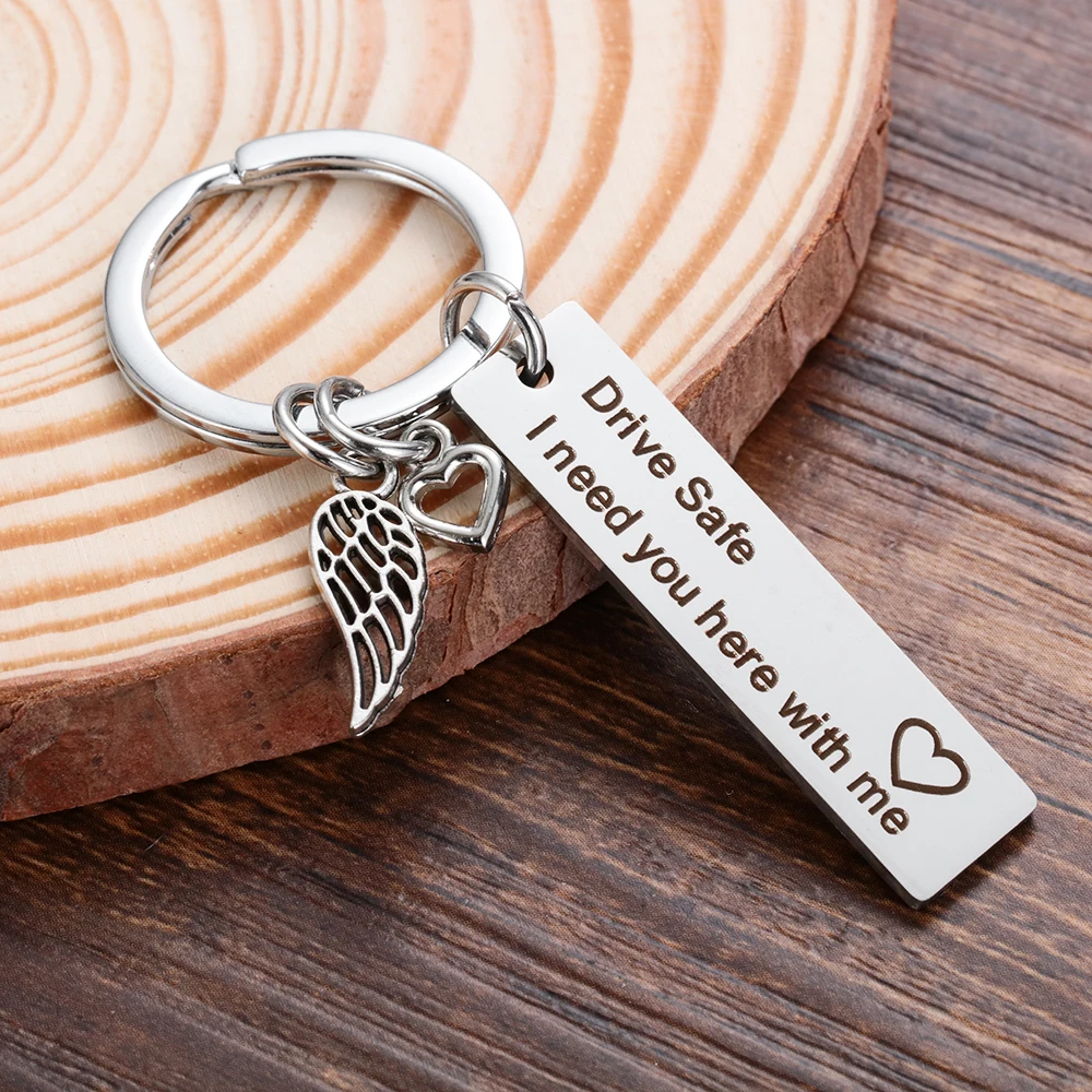 Индивидуальный брелок с гравировкой для ключей из нержавеющей стали