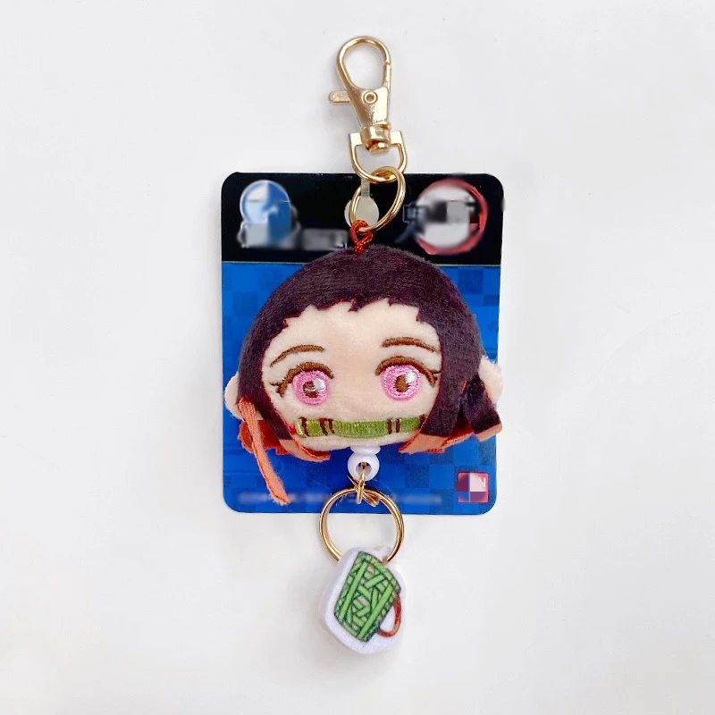 

Kawaii Anime Demon Slayer Figure Plush Dolls Cute Japanese Animation Soft Stuffed Toys Cartoon Key Chain Ring Pendant Plush Toys