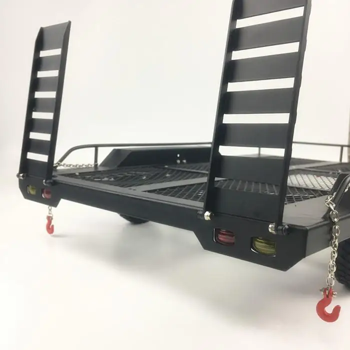 Тяжелый цельнометаллический прицеп RCtown Axis для 1/10 Rc Rock Crawler Truck Traxxas Trx4 Axial Scx10 90046 90047