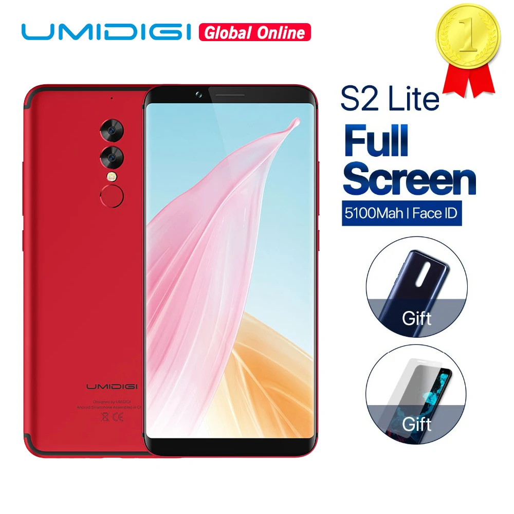 UMIDIGI S2 Lite смартфон с 5 5-дюймовым дисплеем восьмиядерным процессором ОЗУ 4 Гб ПЗУ 32