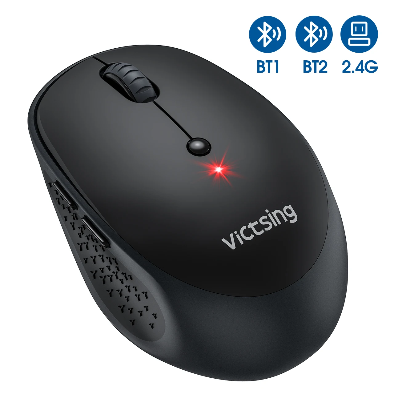 VICTSING 2 4G + Bluetooth Беспроводная и USB многорежимная мышь 2400DPI 36 месяцев в режиме