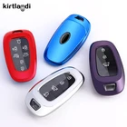 Новый Модный мягкий чехол для ключа из ТПУ для Hyundai Santa Fe 2021 Tusson Nexo Sonata 8 Solaris Azera великолепное Elantra45678
