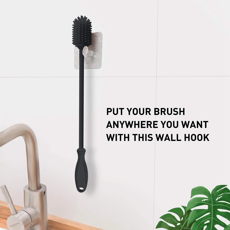 1 шт. силиконовые ершом бутылка моющее средство для ваших бутылки ваза керамики и