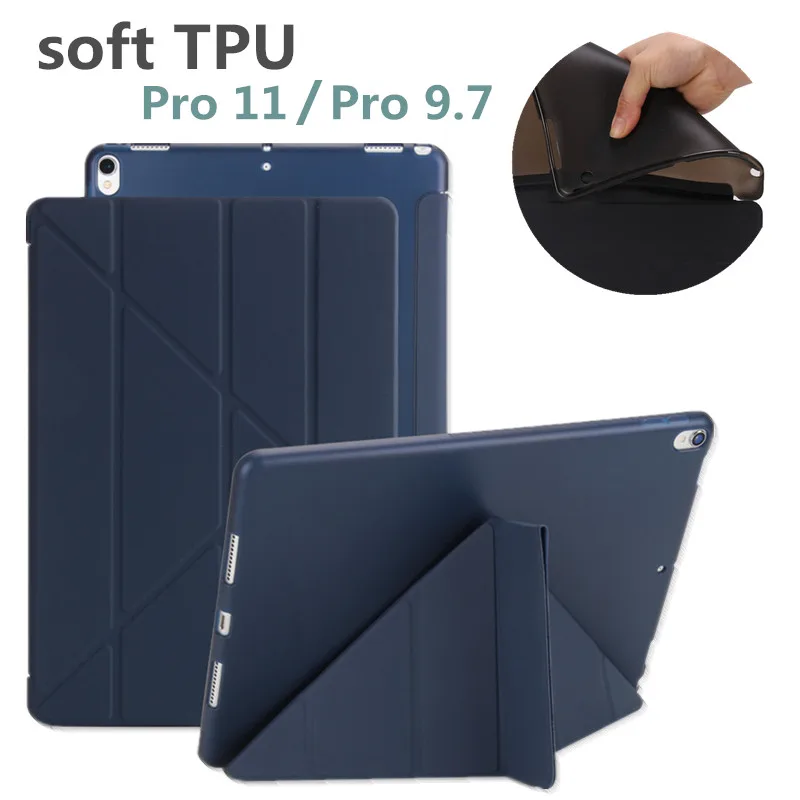 Чехол для iPad Pro 11 дюймов чехол из искусственной кожи силиконовый тонкий
