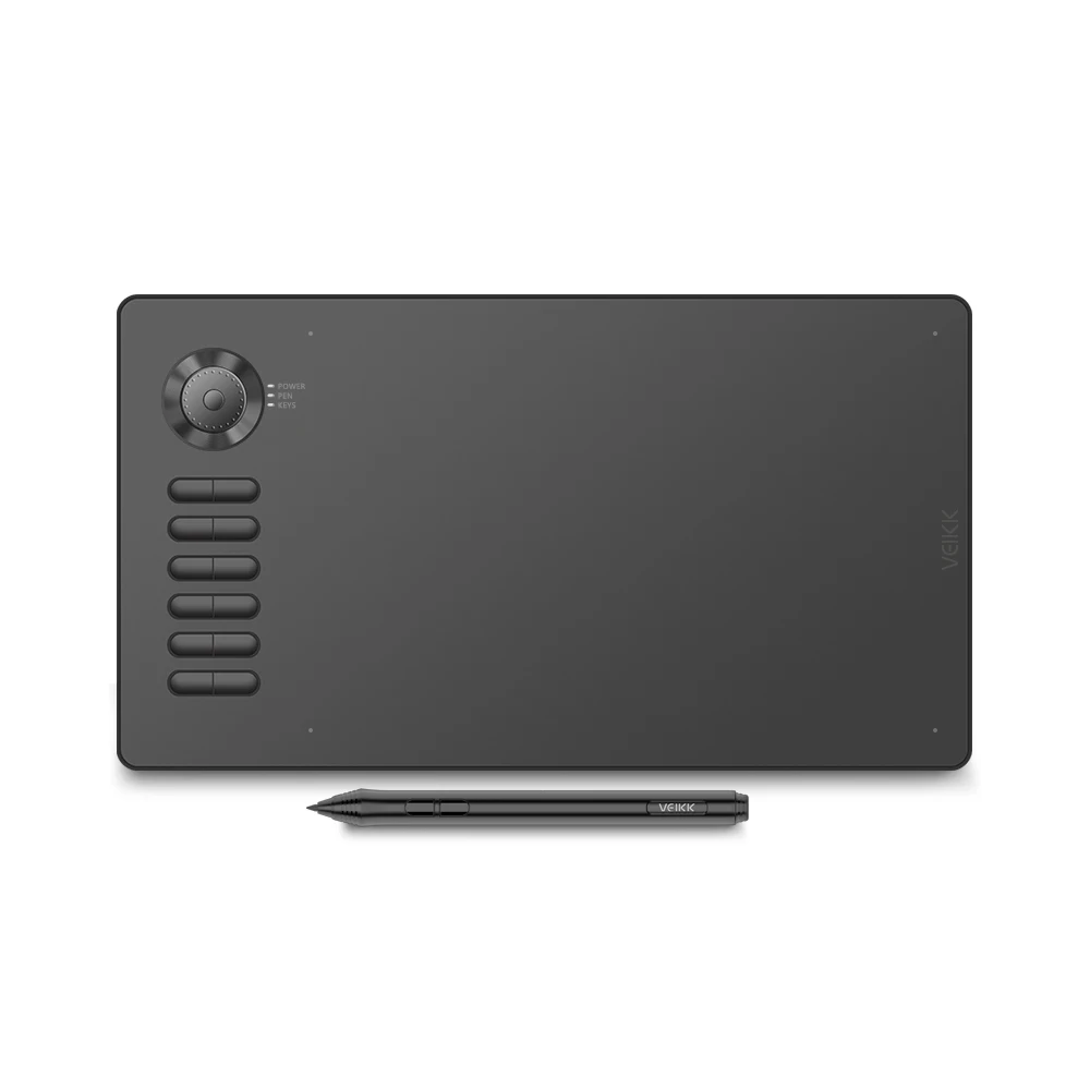 Цифровой планшет для рисования VEIKK A15 Pro 10x6 дюймов графический с активной областью