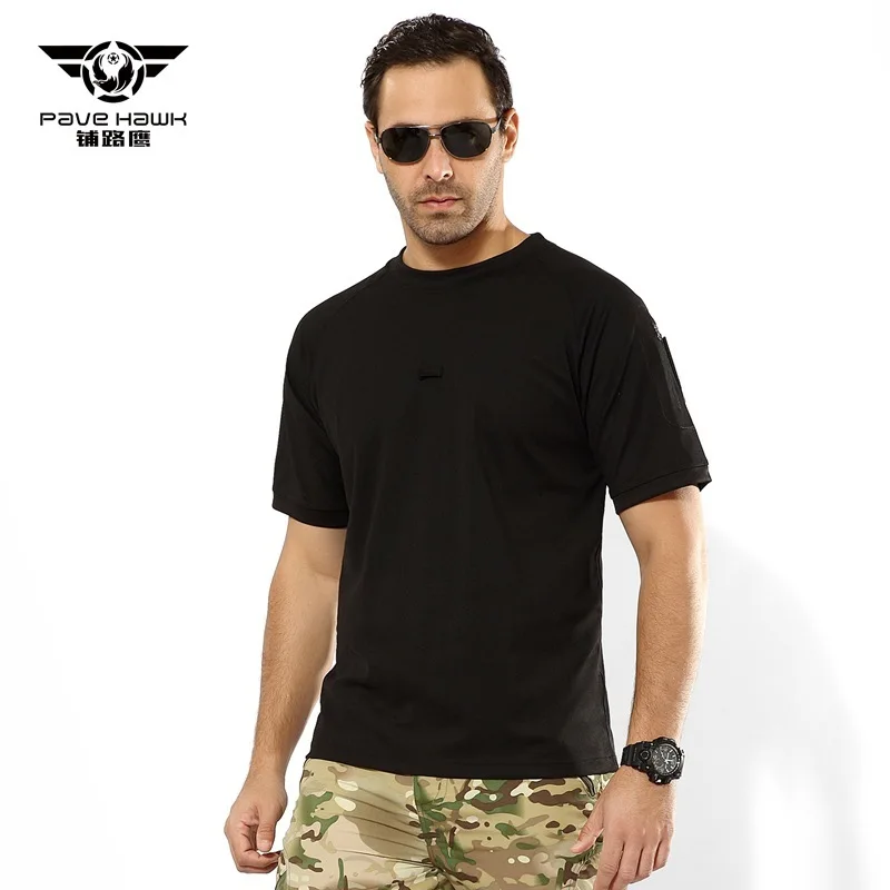 Футболка Мужская/Женская быстросохнущая тактическая рубашка из полиэстера с