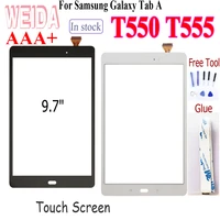 WEIDA LCD 9 7  Touch screen For Samsung Galaxy Tab 9 7 SM-T550 T550 T551 T555 Touch Screen Digitizer Free Tool