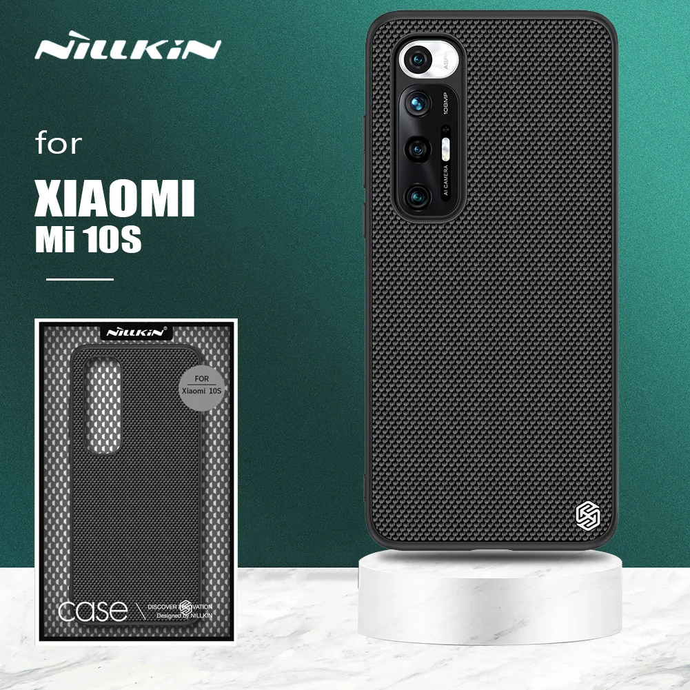 

Чехол Nillkin для Xiaomi Mi 10s, рельефный Тонкий 3D чехол-накладка с мягкими краями, защитный чехол для телефона Xiaomi Mi10s, Mi 10S, чехол
