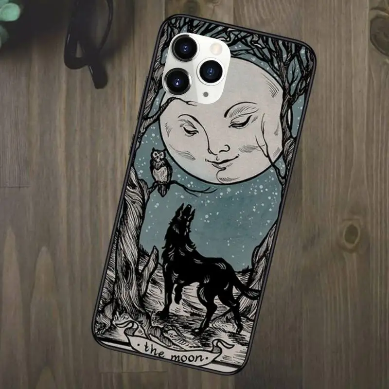 

Witches moon Tarot Mystery totem Phone Case for iPhone 11 12 mini pro XS MAX 8 7 6 6S Plus X 5S SE 2020 XR
