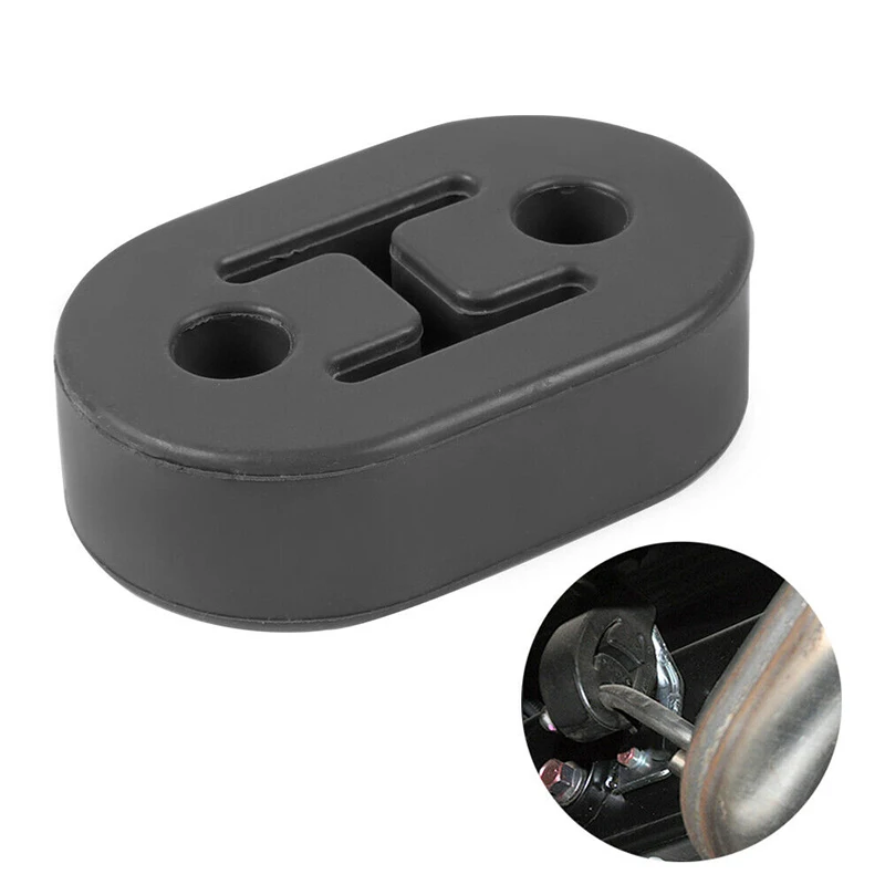

4pcs Rubber Diameter 12mm 2 Holes Universal Car Polyurethane Exhaust Tail Pipe Mount Brackets Hanger Insulator