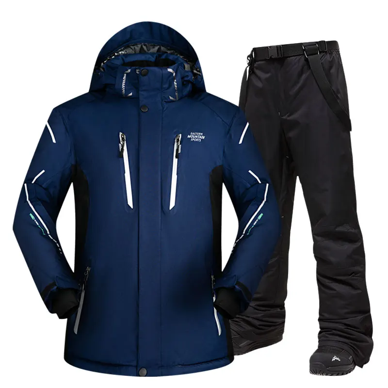 Лыжный костюм мужские комплекты супертеплые утепленные водонепроницаемые