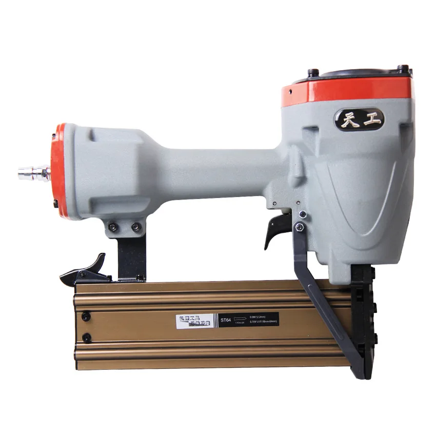 

ST64 Pneumatic steel nail gun Steel row gun Cement nail gun Wire groove nail gun
