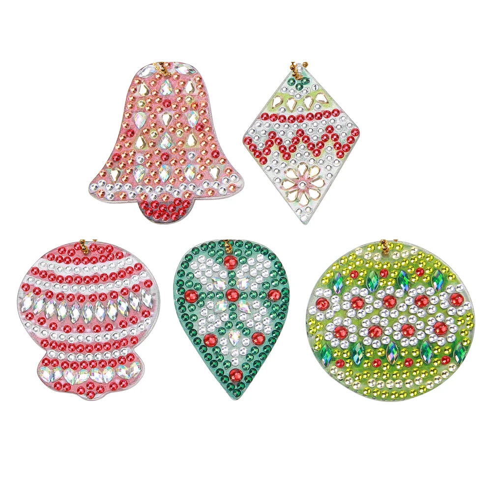 5pcs 2-6 шт DIY Алмазная картина брелок специальная форма алмазная живопись ключи брелки Вышивка крестом женская сумка брелок для ключей - Цвет: 5pcs