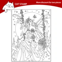 goddess clear stamps for scrapbooking card making photo album silicone stamp diy decorative crafts