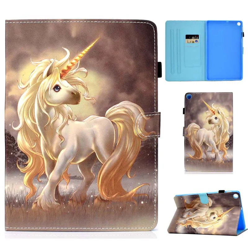 Case Кожаный чехол с откидной крышкой для Samsung Galaxy Tab A 10,1 SM-T510 SM-T515 T510 T515, чехол для планшета Tab A 10,1 '' - Цвет: Case