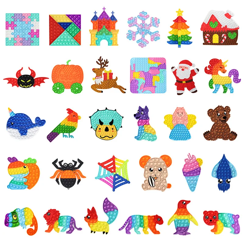 

Pop Fidget Toys Children's Toys Soft Compression Sensory Autism Relief Need Anti-stress and Decompression Educational Toys