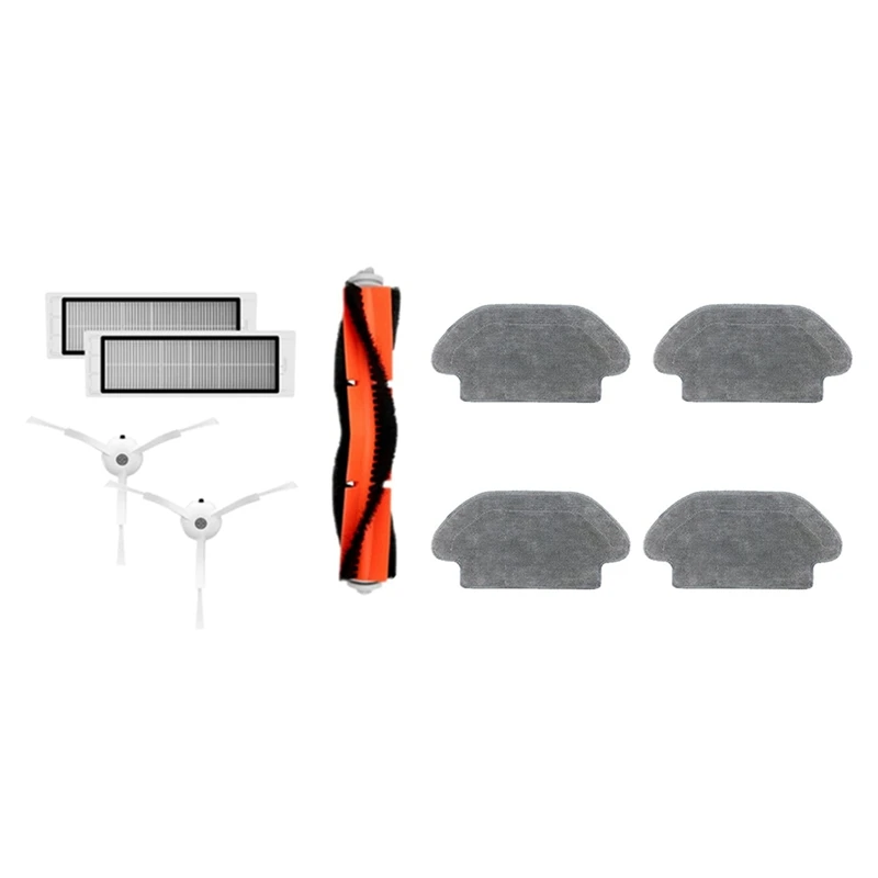 

Фильтр НЕРА 1 комплект, основная и боковая щетки для Xiaomi 1S Roborock S6, S5 MAX, S60, S65, S5, S50, E25, E35 и 4 шт. тряпки для швабры