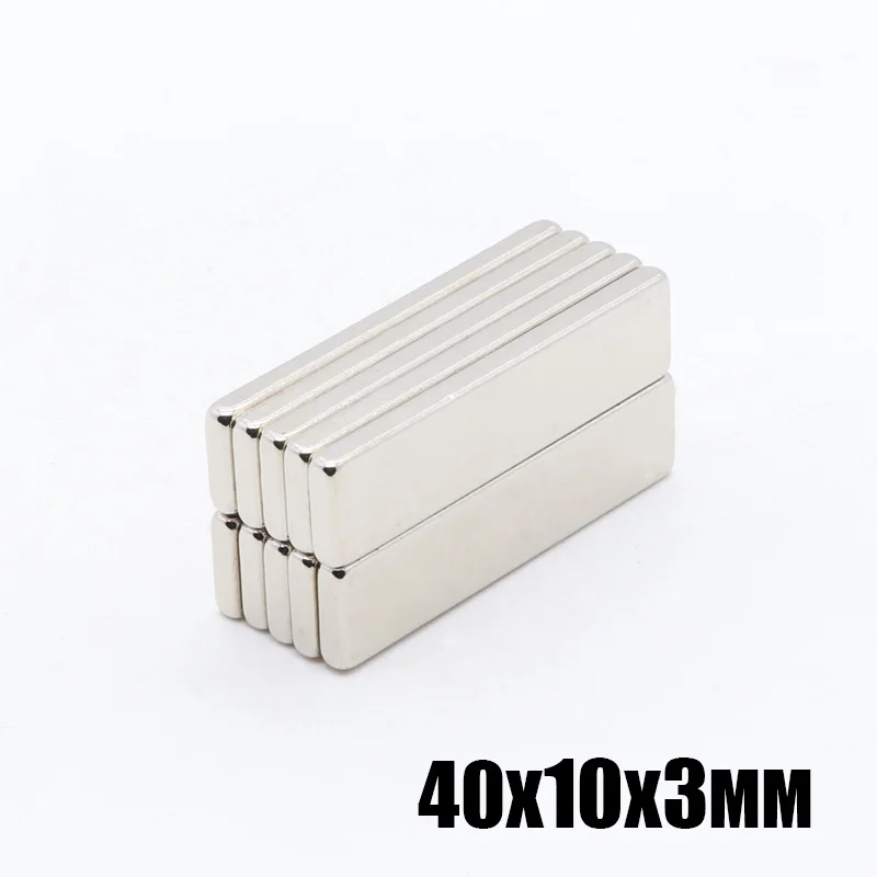 

20 штук 40x10x3 мм N35 Неодимовый магнит небольшой площади мощность сильные магниты 40*10*3 мм редкоземельный магнит Неодимовый магнит s 30x10x5mm
