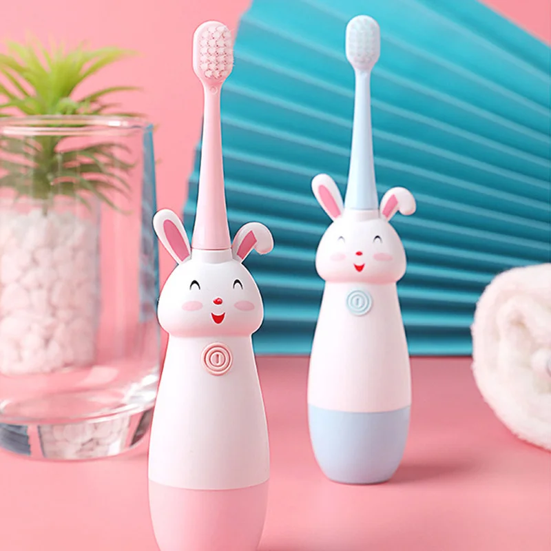 

New Hot Children Electric Toothbrush Cartoon Pattern with Soft Replacement Head