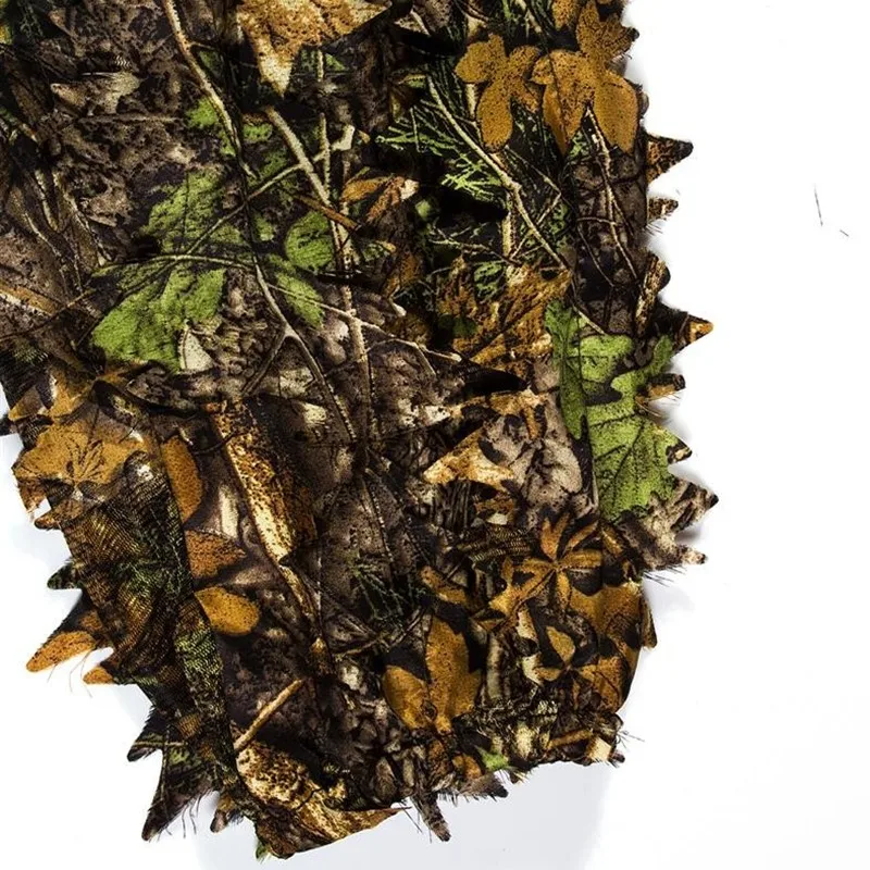 Детский охотничий костюм с 3D принтом кленовых листьев износостойкий для