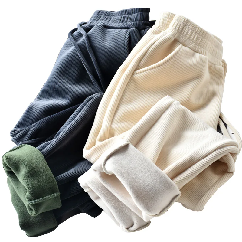 

Chenille thickened cashmere father pants autumn and winter women's new cashmere 500g casual radish thin pants children