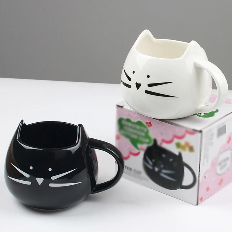 2019 Новый Керамика милый чашка в виде кошки и кружки Кофе Чай молока чашки с
