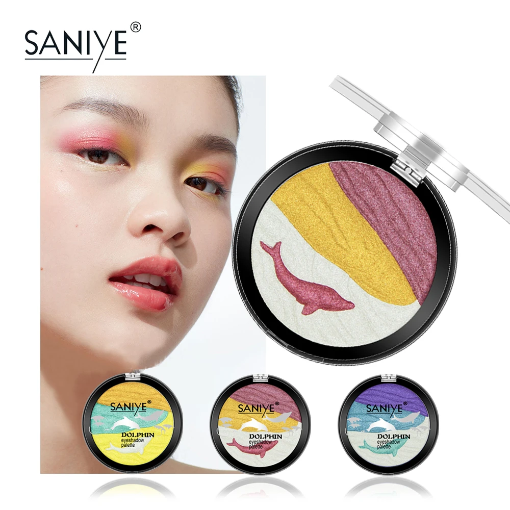 Палитра теней для век SANIYE Милая блестящая водостойкая палитра пудра косметика