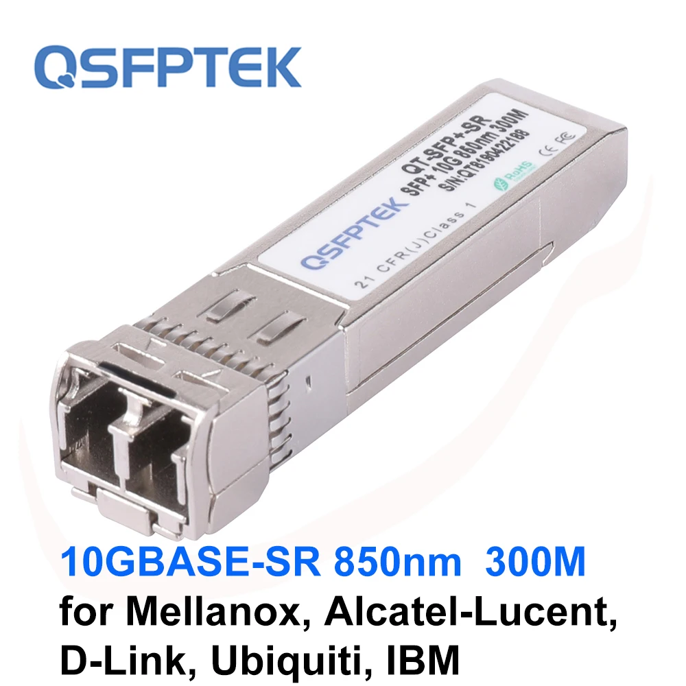 10GBASE SR SFP + модуль приемопередатчика 850nm 300m DDM LC MMF мини GBIC для Mellanox Alcatel Lucent D Link Ubiquiti