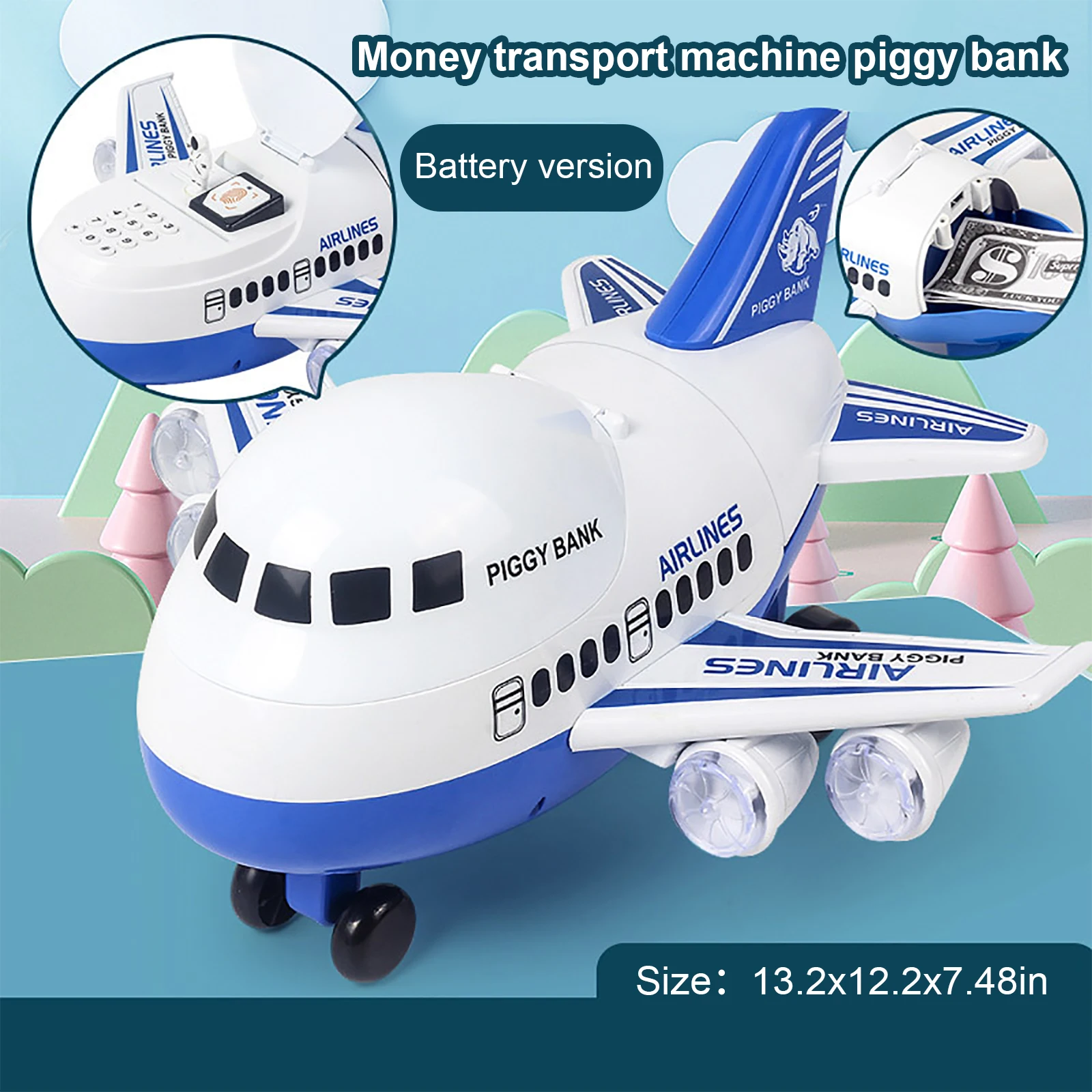 Модель детского самолета игрушечный набор большой транспортный самолет с