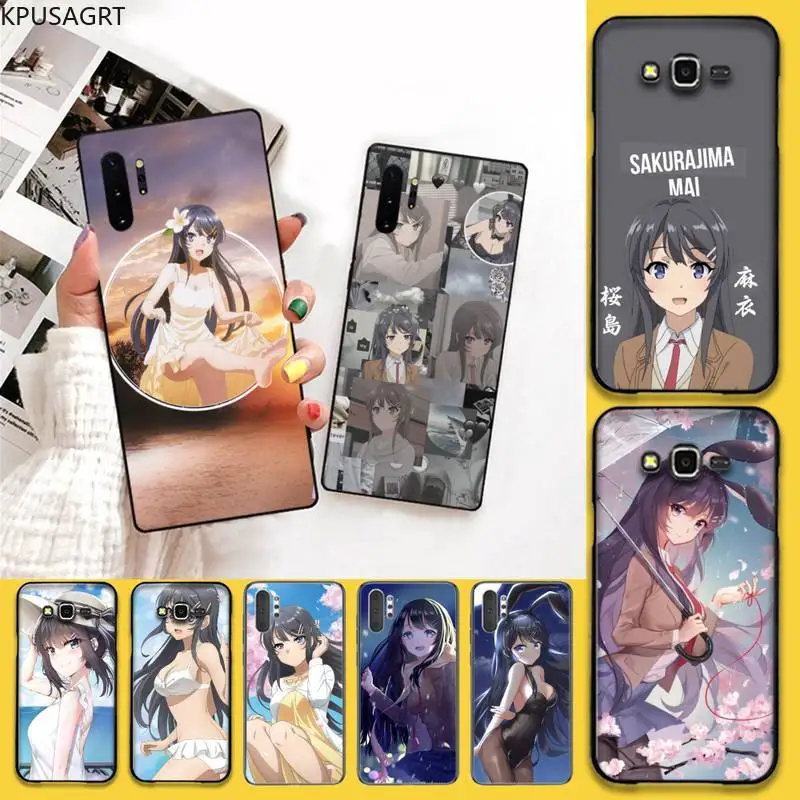 

Mai Sakurajima Phone Case For Samsung Galaxy Note20 ultra 7 8 9 10 Plus lite J7 J8 Plus M21 M30S