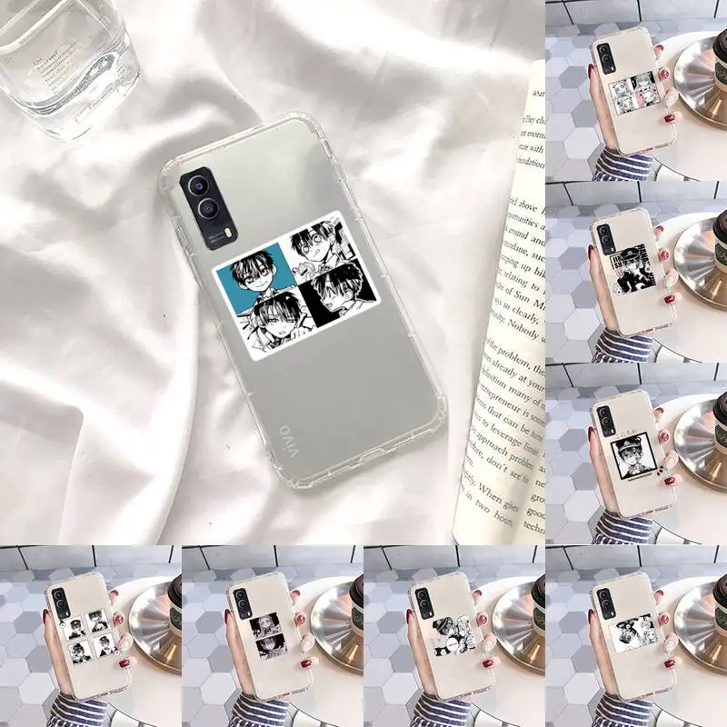 

Jamular Toilet Bound Hanako Kun Phone Case Transparent For VIVO S 9 7 6 IQOO NEO 7 5 3 Z3 Z1 X E pro Soft TPU Clear Mobile bags