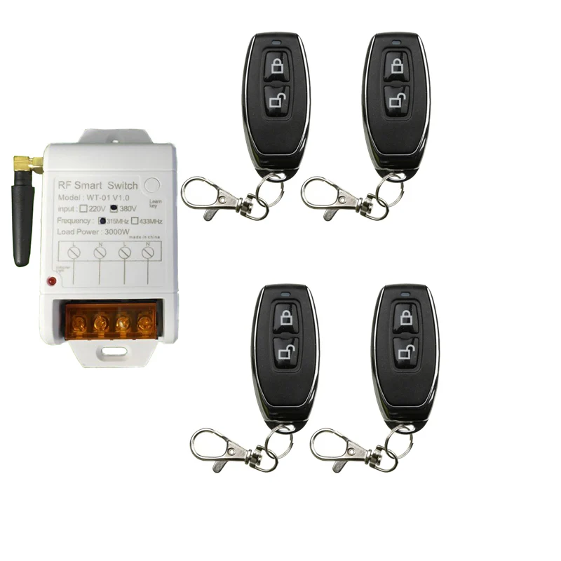 Беспроводной RF пульт дистанционного управления выключатель света 30A реле выход
