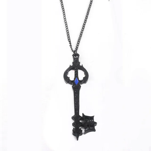 N263 SC новая популярная игра Kingdom Hearts ожерелье пистолет черный забытый клинок сплав ювелирные изделия аксессуары фигурка для женщин и мужчин косплей подарок - Окраска металла: N263