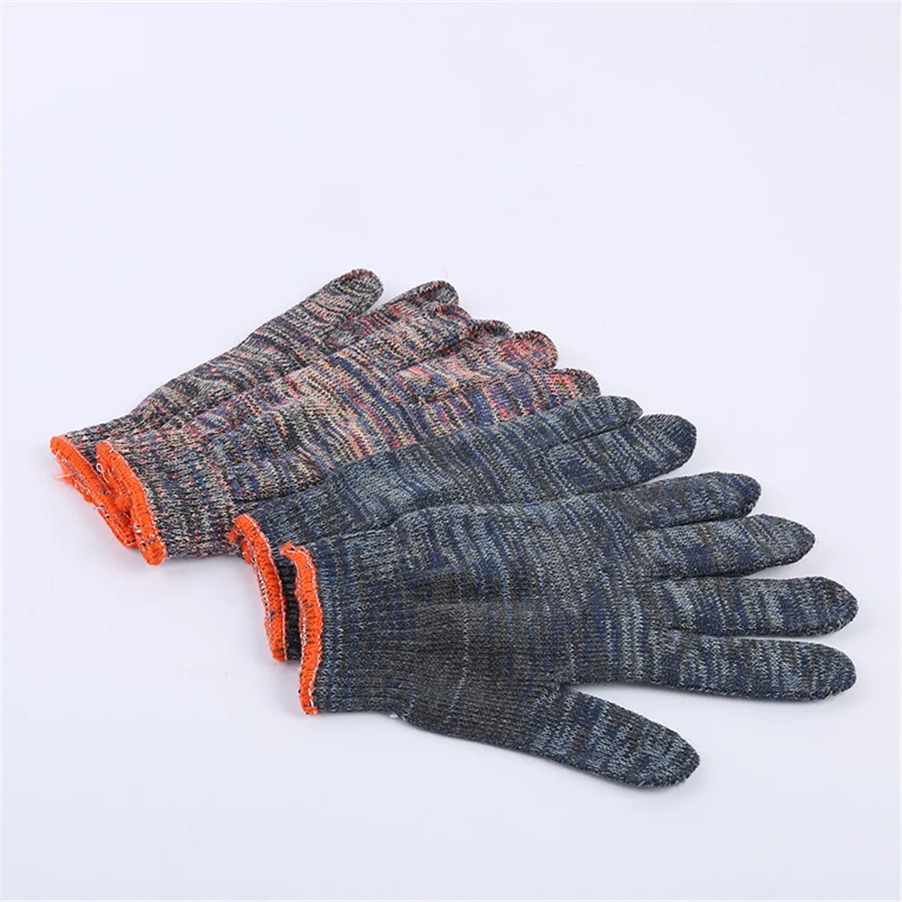 

1 Pair Garden Wear Resistant Cotton Gloves Protective Knitted Gloves For Gardening Labor Protection Home Cleaning