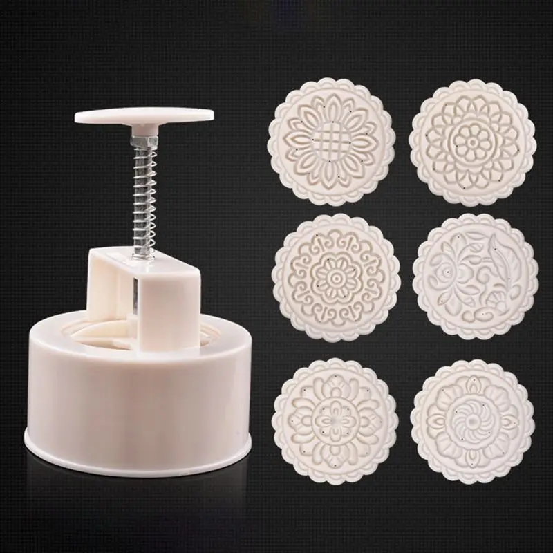 Форма Mooncake с 6 штампами пресс для печенья форма выпечки сделай сам 50 г | Дом и сад