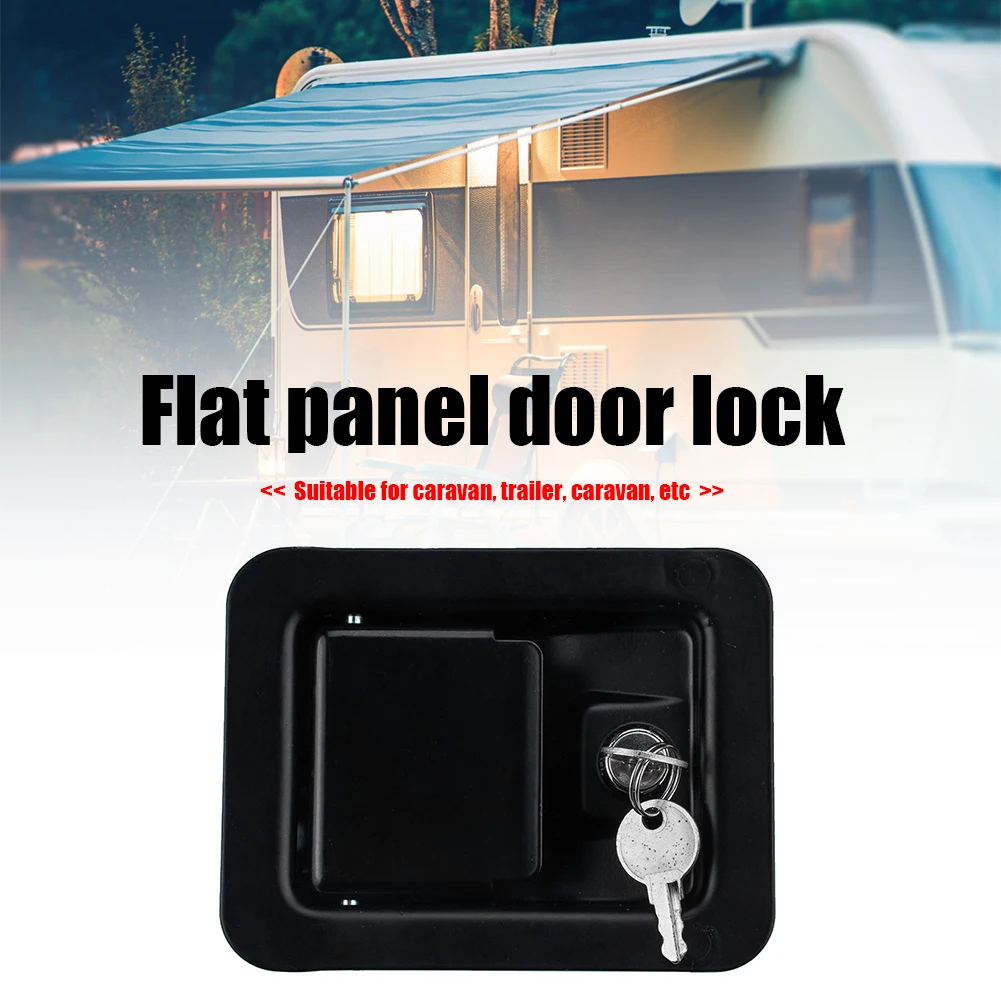 

Carbon Steel Universal Lock Trailer Door Latch Carbon Steel Toolbox Lock Belt 2 Rv Camping Caravan Car Accessories